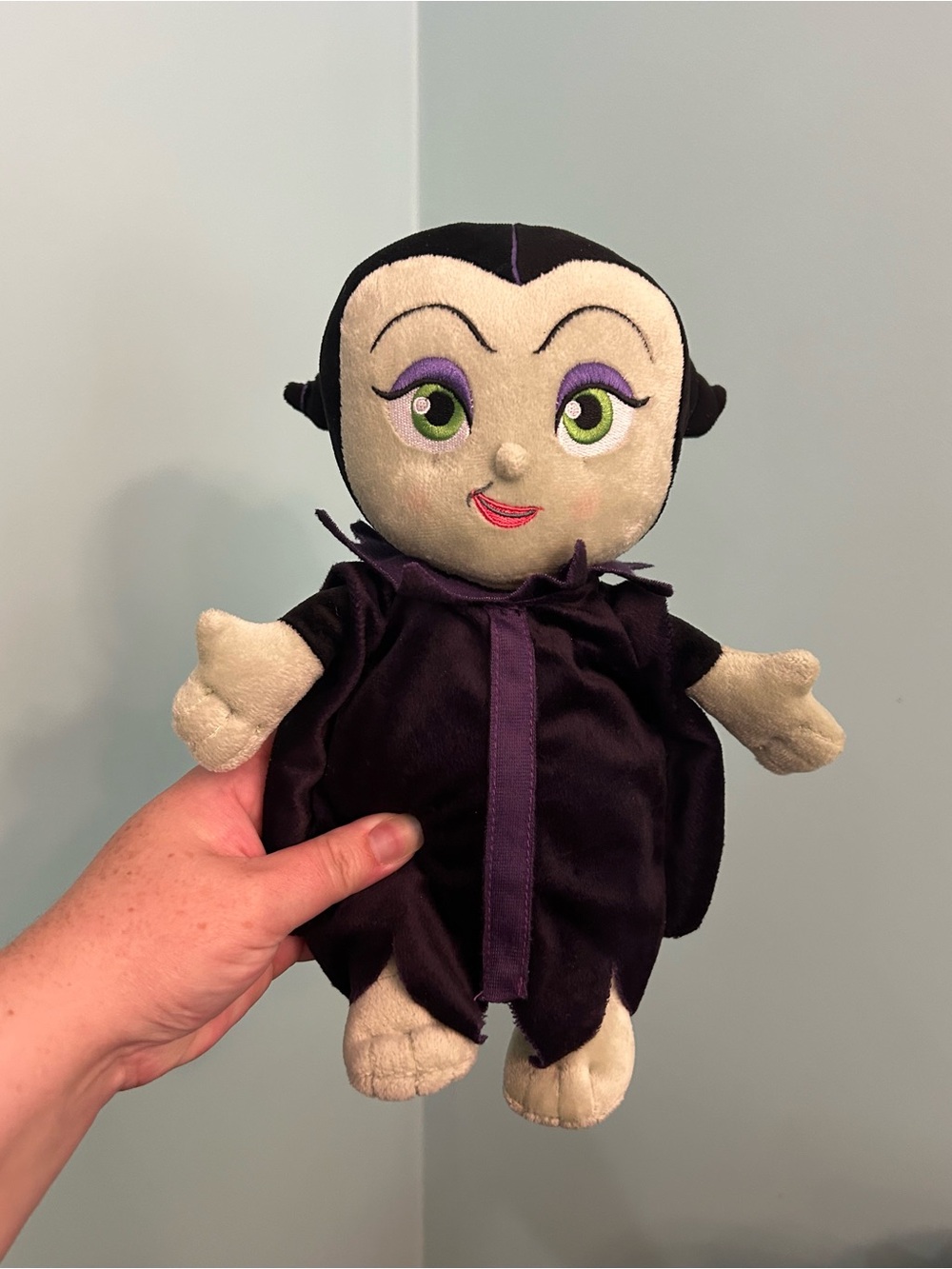 Disney Babies Maleficent Plush Doll Baby Villain Sleeping Beauty 11.5" Cute Park